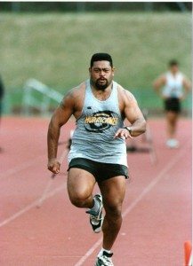 Bill Cavubati doing sprint training 