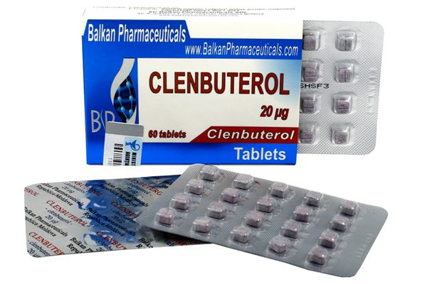 box and blister packs of clenbuterol