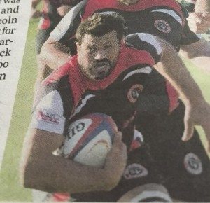 The local paper catching my 'focussed' face. 
