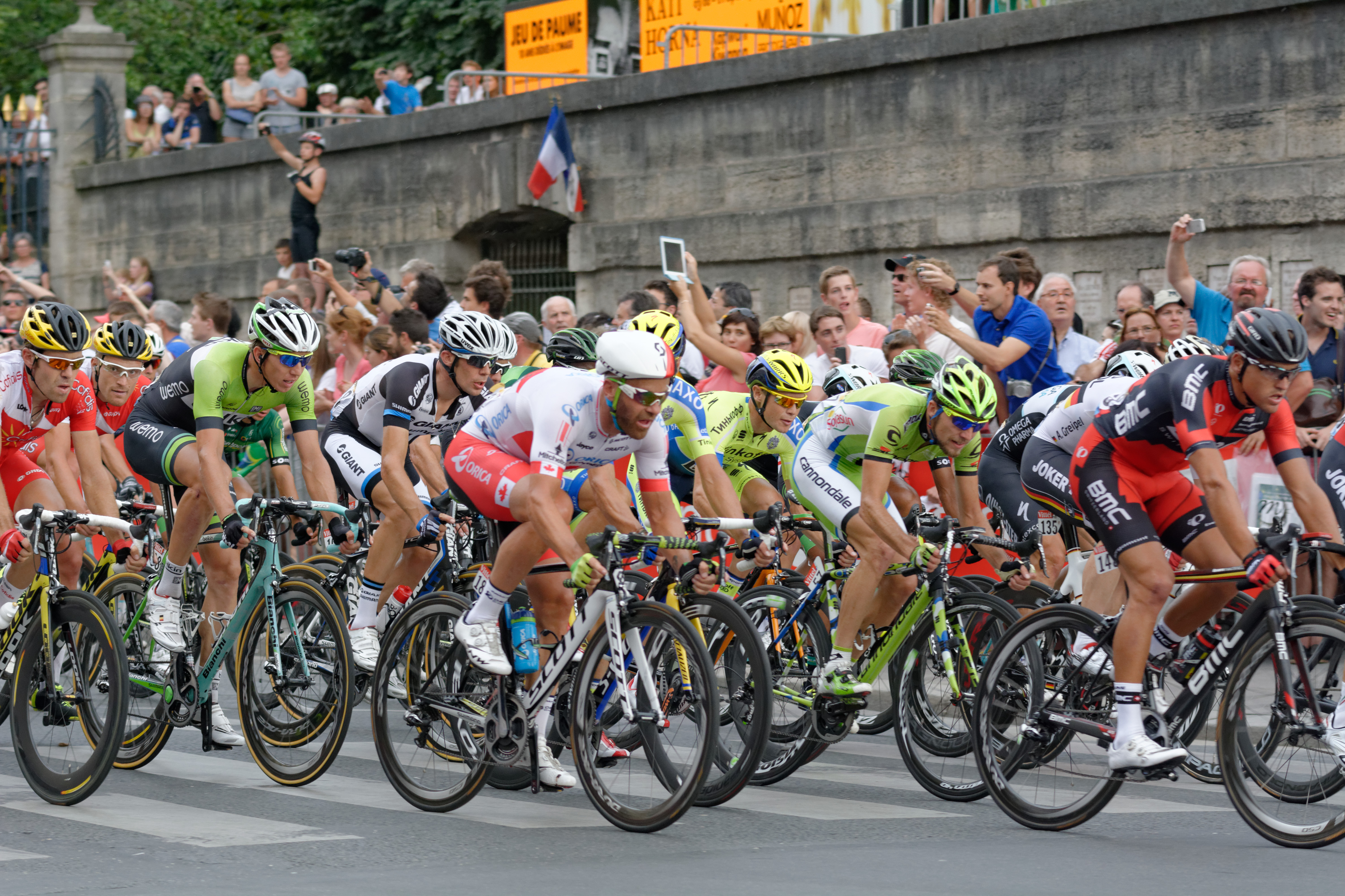 male cyclists in a race