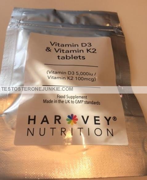 My Harvey Nutrition Vitamin D3 & Vitamin K2 Testosterone Booster Review