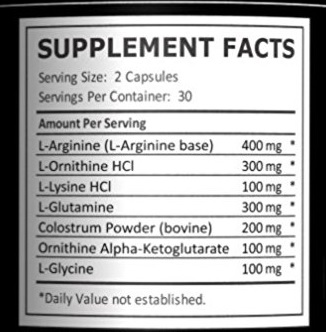 sis hgh boost ingredients panel 