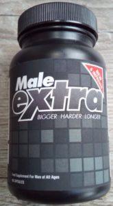 male extra male enhancer bottle