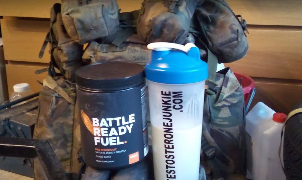 battle ready fuel pre workout and shaker