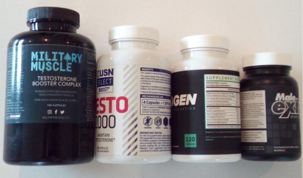military muscle bottle size comparision testogen testo 2000 male extra